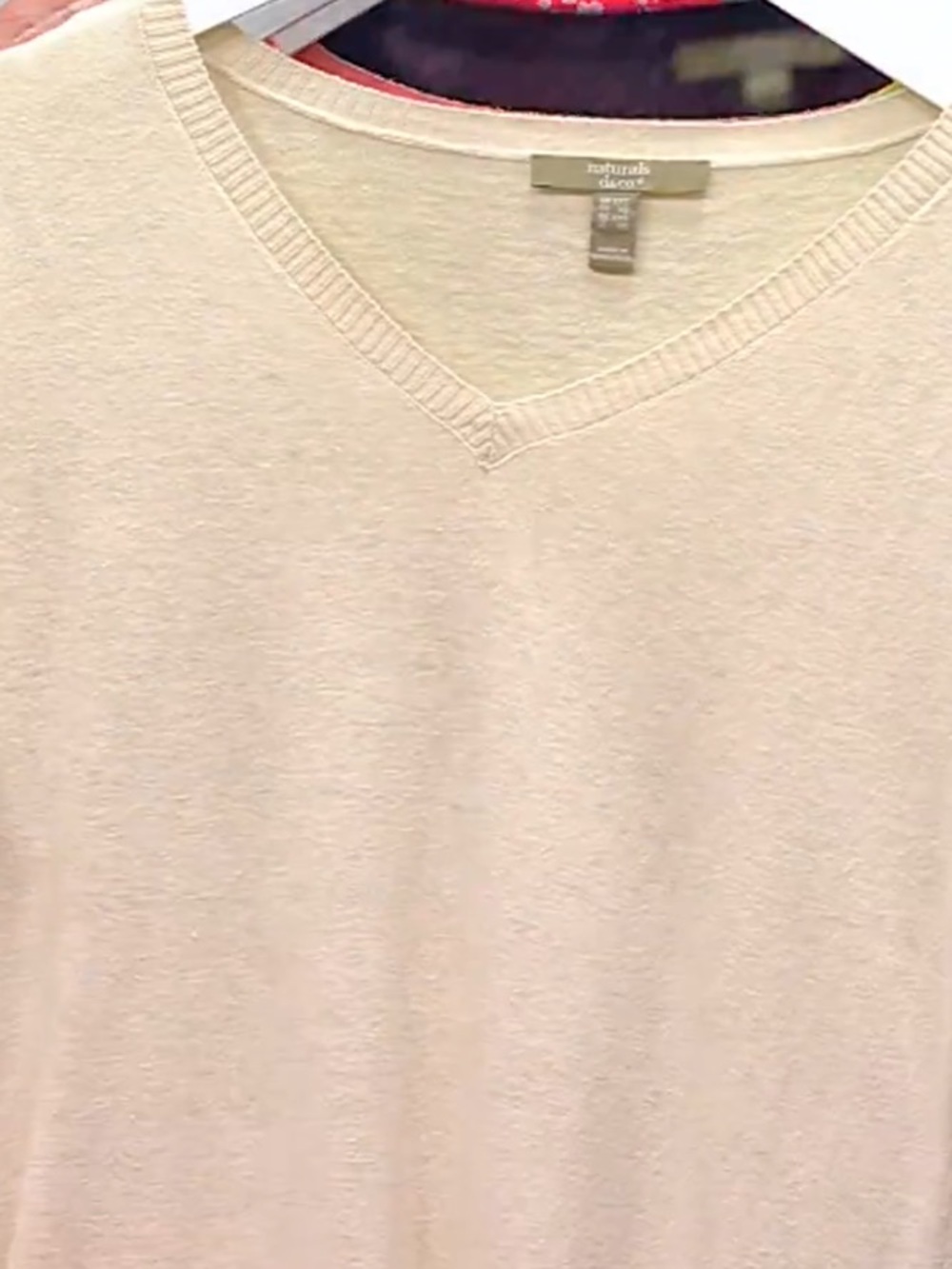 Denim & Co Naturals Petite Linen Blend Tunic in Stone Khaki, Size Petite 2X